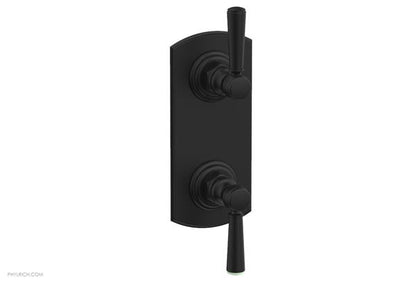 Phylrich - Hex Traditional 1/2 Inch Thermostatic Valve with Volume Control or Diverter - Lever Handles