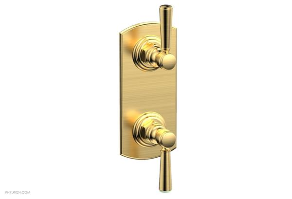 Phylrich - Hex Traditional 1/2 Inch Thermostatic Valve with Volume Control or Diverter - Lever Handles