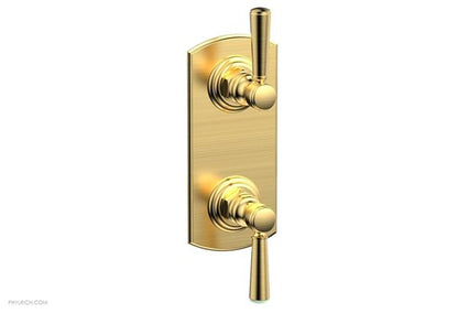 Phylrich - Hex Traditional 1/2 Inch Thermostatic Valve with Volume Control or Diverter - Lever Handles