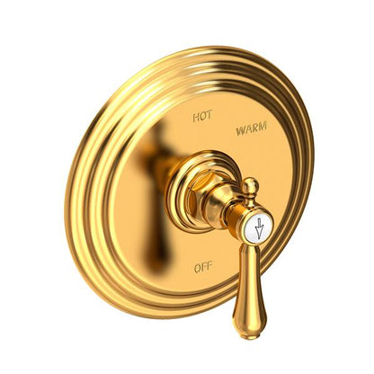 Newport Brass - Chesterfield Balanced Pressure Shower Trim Plate with Handle. Less showerhead, arm and flange.
