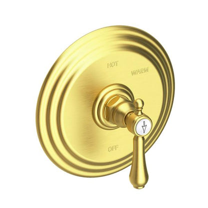 Newport Brass - Chesterfield Balanced Pressure Shower Trim Plate with Handle. Less showerhead, arm and flange.