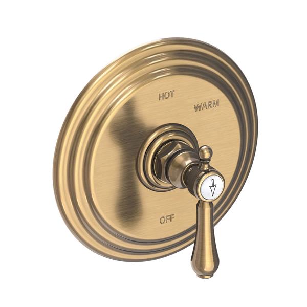 Newport Brass - Chesterfield Balanced Pressure Shower Trim Plate with Handle. Less showerhead, arm and flange.