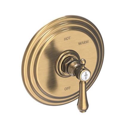 Newport Brass - Chesterfield Balanced Pressure Shower Trim Plate with Handle. Less showerhead, arm and flange.