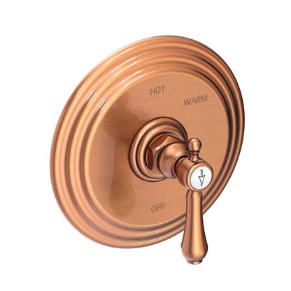 Newport Brass - Chesterfield Balanced Pressure Shower Trim Plate with Handle. Less showerhead, arm and flange.