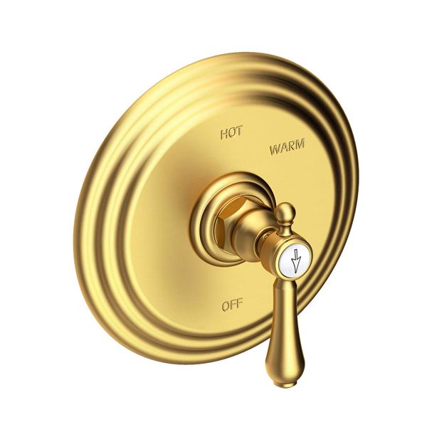 Newport Brass - Chesterfield Balanced Pressure Shower Trim Plate with Handle. Less showerhead, arm and flange.