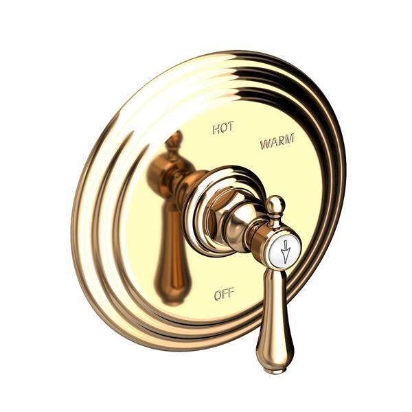 Newport Brass - Chesterfield Balanced Pressure Shower Trim Plate with Handle. Less showerhead, arm and flange.