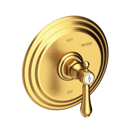 Newport Brass - Chesterfield Balanced Pressure Shower Trim Plate with Handle. Less showerhead, arm and flange.