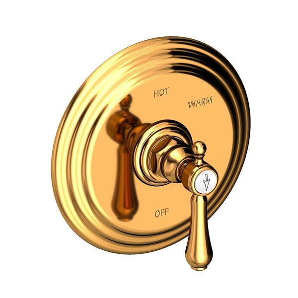 Newport Brass - Chesterfield Balanced Pressure Shower Trim Plate with Handle. Less showerhead, arm and flange.
