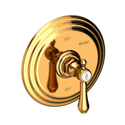 Newport Brass - Chesterfield Balanced Pressure Shower Trim Plate with Handle. Less showerhead, arm and flange.