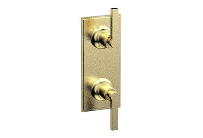 Phylrich - Hex Modern Lever Handle Pair Trim Set for Thermostatic Control with Volume Control or Diverter