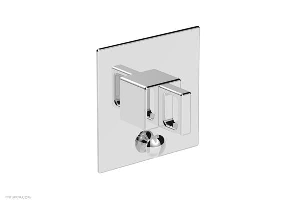 Phylrich - Mix Pressure Balance Shower Plate with Diverter and Handle Trim Set - Ring Handle