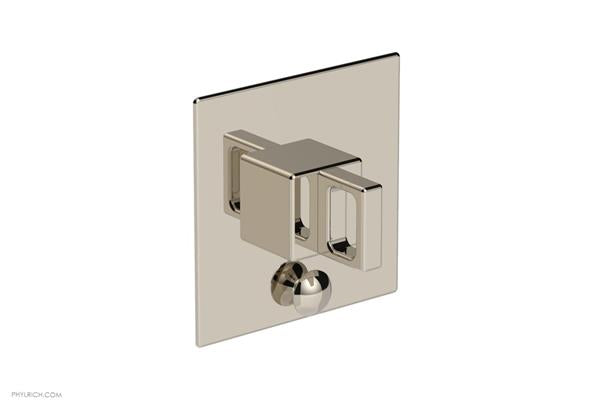 Phylrich - Mix Pressure Balance Shower Plate with Diverter and Handle Trim Set - Ring Handle