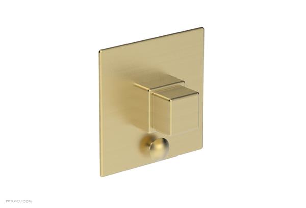 Phylrich - Mix Pressure Balance Shower Plate with Diverter and Handle Trim Set - Cube Handle