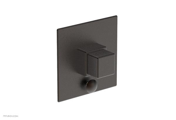 Phylrich - Mix Pressure Balance Shower Plate with Diverter and Handle Trim Set - Cube Handle