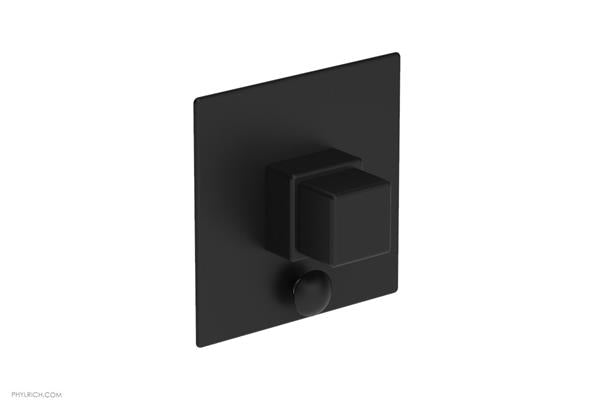 Phylrich - Mix Pressure Balance Shower Plate with Diverter and Handle Trim Set - Cube Handle