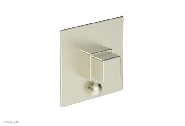 Phylrich - Mix Pressure Balance Shower Plate with Diverter and Handle Trim Set - Cube Handle