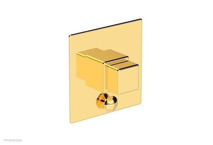Phylrich - Mix Pressure Balance Shower Plate with Diverter and Handle Trim Set - Cube Handle
