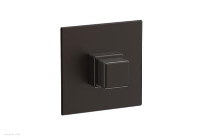 Phylrich - Mix Thermostatic Shower Plate and Handle Trim - Cube Handle