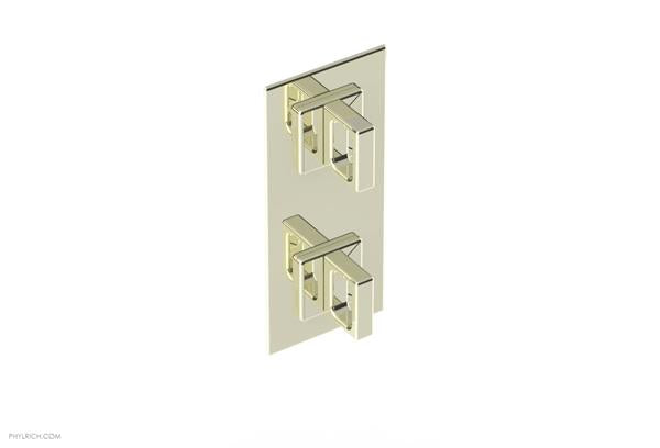 Phylrich - Mix 1/2 Inch Thermostatic Valve with Volume Control  or Diverter - Ring Handle