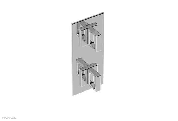 Phylrich - Mix 1/2 Inch Thermostatic Valve with Volume Control  or Diverter - Ring Handle