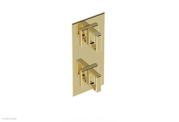 Phylrich - Mix 1/2 Inch Thermostatic Valve with Volume Control  or Diverter - Ring Handle