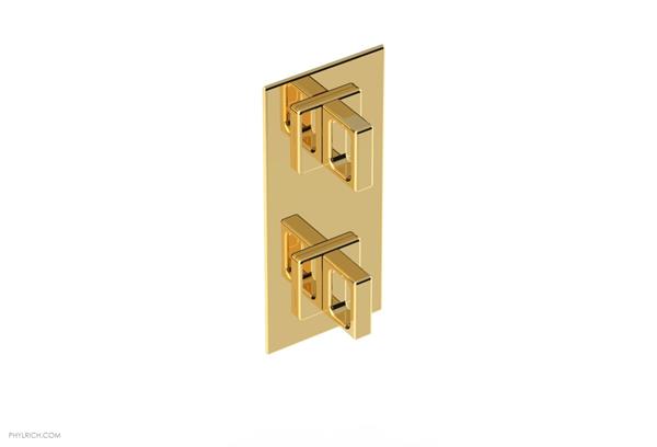 Phylrich - Mix 1/2 Inch Thermostatic Valve with Volume Control  or Diverter - Ring Handle