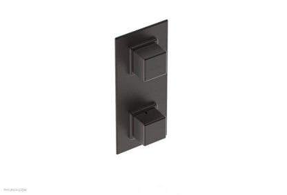 Phylrich - Mix 1/2 Inch Thermostatic Valve with Volume Control  or Diverter - Cube Handle