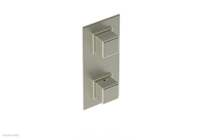 Phylrich - Mix 1/2 Inch Thermostatic Valve with Volume Control  or Diverter - Cube Handle