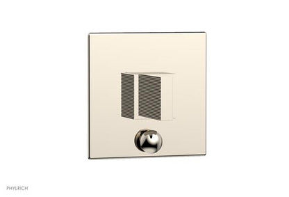 Phylrich - Stria Pressure Balance Shower Plate with Diverter and Handle Trim Set - Blade Handle