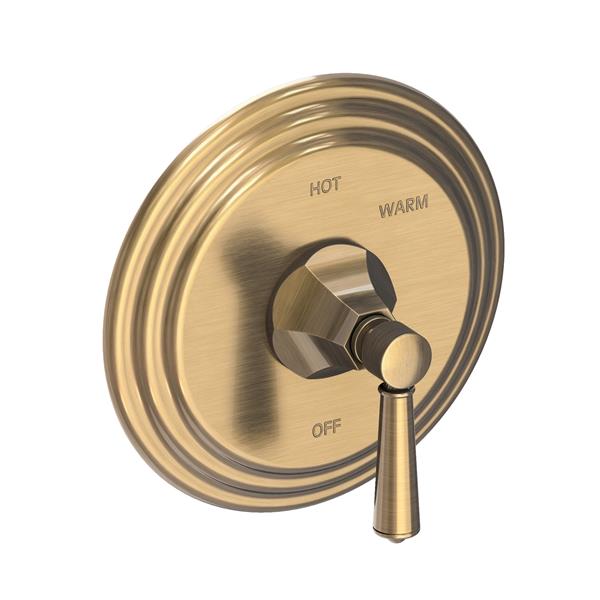 Newport Brass - Metropole Balanced Pressure Shower Trim Plate with Handle. Less showerhead, arm and flange.