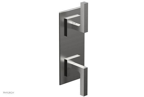 Phylrich - Stria 1/2 Inch Thermostatic Valve with Volume Control  or Diverter - Lever Handle