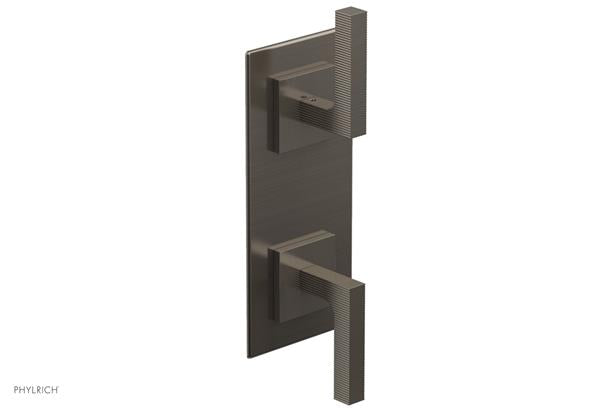 Phylrich - Stria 1/2 Inch Thermostatic Valve with Volume Control  or Diverter - Lever Handle