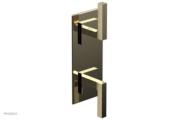 Phylrich - Stria 1/2 Inch Thermostatic Valve with Volume Control  or Diverter - Lever Handle
