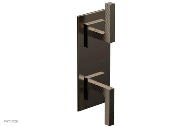 Phylrich - Stria 1/2 Inch Thermostatic Valve with Volume Control  or Diverter - Lever Handle
