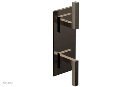 Phylrich - Stria 1/2 Inch Thermostatic Valve with Volume Control  or Diverter - Lever Handle