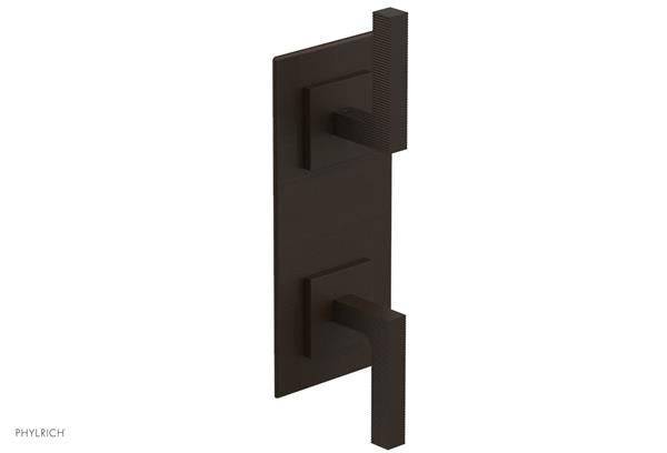 Phylrich - Stria 1/2 Inch Thermostatic Valve with Volume Control  or Diverter - Lever Handle