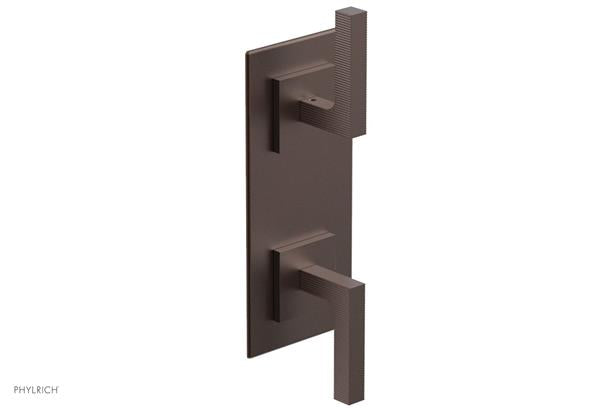 Phylrich - Stria 1/2 Inch Thermostatic Valve with Volume Control  or Diverter - Lever Handle