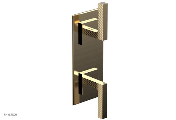 Phylrich - Stria 1/2 Inch Thermostatic Valve with Volume Control  or Diverter - Lever Handle