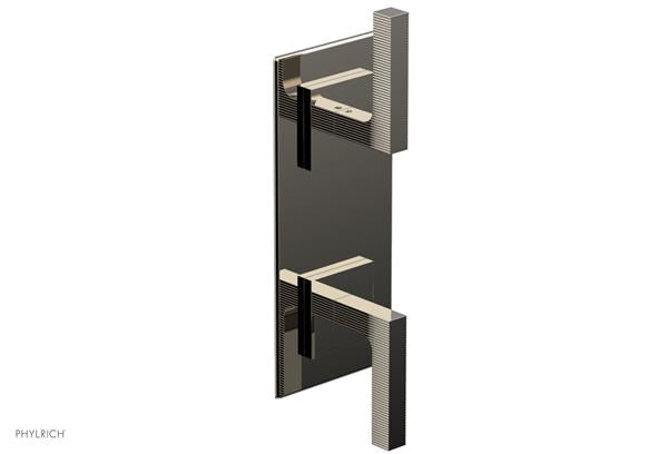 Phylrich - Stria 1/2 Inch Thermostatic Valve with Volume Control  or Diverter - Lever Handle