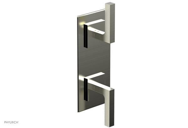 Phylrich - Stria 1/2 Inch Thermostatic Valve with Volume Control  or Diverter - Lever Handle