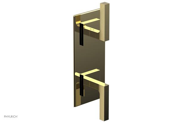 Phylrich - Stria 1/2 Inch Thermostatic Valve with Volume Control  or Diverter - Lever Handle