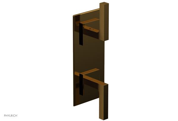 Phylrich - Stria 1/2 Inch Thermostatic Valve with Volume Control  or Diverter - Lever Handle