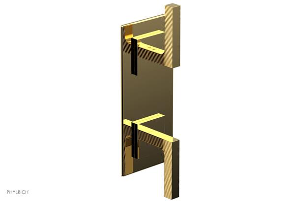Phylrich - Stria 1/2 Inch Thermostatic Valve with Volume Control  or Diverter - Lever Handle