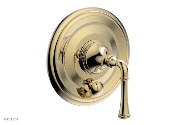 Phylrich - Beaded Pressure Balance Shower Plate with Diverter and Handle Trim Set - Lever Handle