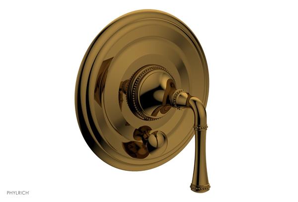 Phylrich - Beaded Pressure Balance Shower Plate with Diverter and Handle Trim Set - Lever Handle