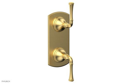 Phylrich - Beaded 1/2 Inch Mini Thermostatic Valve with Volume Control  or Diverter - Lever Handle