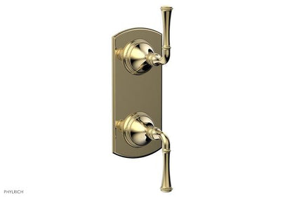 Phylrich - Beaded 1/2 Inch Mini Thermostatic Valve with Volume Control  or Diverter - Lever Handle