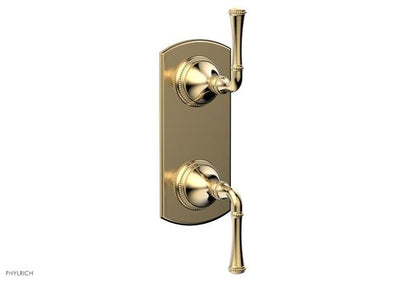Phylrich - Beaded 1/2 Inch Mini Thermostatic Valve with Volume Control  or Diverter - Lever Handle
