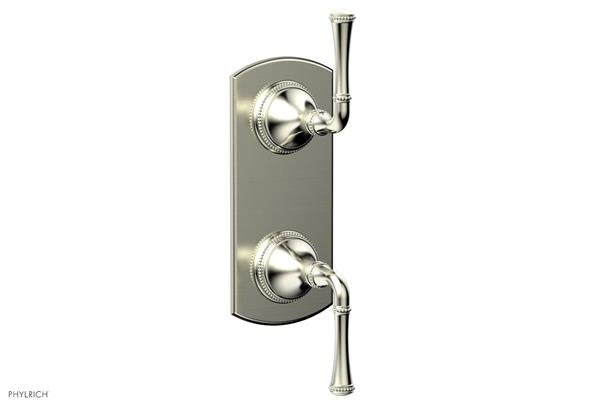 Phylrich - Beaded 1/2 Inch Mini Thermostatic Valve with Volume Control  or Diverter - Lever Handle