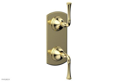 Phylrich - Beaded 1/2 Inch Mini Thermostatic Valve with Volume Control  or Diverter - Lever Handle